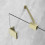 Kabina prysznicowa 80x70 Essenza Pro 8 Brushed Gold KDJ Radaway (10480512-01-01L + 10520245-99-01L + 10540070-01-01)