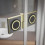 Kabina prysznicowa 80x70 Essenza Pro 8 Brushed Gold KDJ Radaway (10480512-01-01R + 10520245-99-01R + 10540070-01-01)