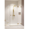 Kabina prysznicowa 80x70 Essenza Pro 8 Brushed Gold KDJ Radaway (10480512-01-01R + 10520245-99-01R + 10540070-01-01)