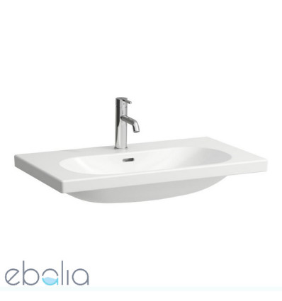 Umywalka ścienna 80x46 powłoka LCC, z otworem na baterie LUA Laufen pro (H8100874001041)