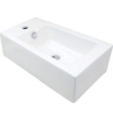 Umywalka ceramiczna nablatowa lewa Deante (CGS 6U2L)