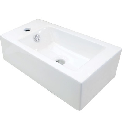 Umywalka ceramiczna nablatowa lewa Deante (CGS 6U2L)