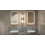 Mila Light lustro łazienkowe 100x50 cm z półką, oświetlenie LED mata grzewcza, miedziany Excellent (DOEX.ML100.050.CB)