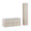Zestaw meblowy 120 cm z umywalką Lava i szafką wysoką Dalia Cashmere Comad (SET-DC 120CM UM. LAVA HC)
