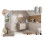 Szafka z umywalką Lava 60 cm Dalia Cashmere Comad (SET-DC 60CM UM LAVA WH)