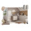Szafka z umywalką Lava 80 cm Dalia Cashmere Comad (SET-DC 80CM UM LAVA WH)