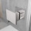Kabina prysznicowa 80x70 Essenza Pro 8 Brushed Nickel KDJ Radaway (10480512-01-01R + 10520245-91-01R + 10540070-01-01)