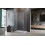 Kabina prysznicowa 80x70 Essenza Pro 8 Brushed Nickel KDJ Radaway (10480512-01-01L + 10520245-91-01L + 10540070-01-01)