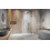 Kabina prysznicowa 80x70 Essenza Pro 8 Brushed Nickel KDJ Radaway (10480512-01-01R + 10520245-91-01R + 10540070-01-01)