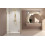 Drzwi prysznicowe 80 Essenza Pro 8 Brushed Gold DWJ Radaway (10480512-01-01L + 10510240-99-01L)
