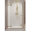 Drzwi prysznicowe 80 Essenza Pro 8 Brushed Gold DWJ Radaway (10480512-01-01L + 10510240-99-01L)