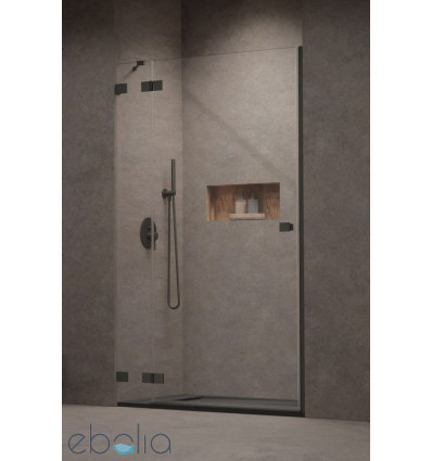 Drzwi prysznicowe 80 Essenza Pro 8 Brushed GunMetal DWJ Radaway (10480512-01-01L + 10510240-92-01L)