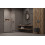 Drzwi prysznicowe 80 Essenza Pro 8 Brushed GunMetal DWJ Radaway (10480512-01-01R + 10510240-92-01R)