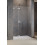 Drzwi prysznicowe 80 Essenza Pro 8 Brushed Nickel DWJ Radaway (10480512-01-01L + 10510240-91-01L)