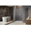 Drzwi prysznicowe 80 Essenza Pro 8 Brushed Nickel DWJ Radaway (10480512-01-01R + 10510240-91-01R)
