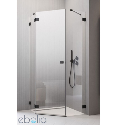 Kabina prysznicowa 80x80 Essenza Pro 8 Black PTJ Radaway (10530000-54-01L + 10530100-01-01)
