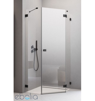 Kabina prysznicowa 80x80 Essenza Pro 8 Black PTJ Radaway (10530000-54-01R + 10530100-01-01)