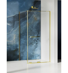 Kabina prostokątna 100x80 Smart Light Gold New Trendy (EXK-4228)