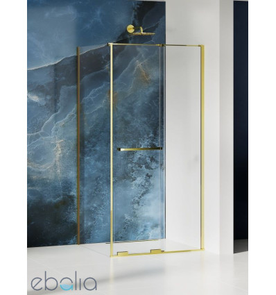 Kabina prostokątna 100x80 Smart Light Gold New Trendy (EXK-4228)