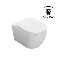 Miska wc 53,5 cm wisząca spin 360 z deską wolnoopadającą Stellar 2.0 Excellent (CEEX.6623.535.WH)