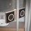 Kabina prysznicowa 80x80 Essenza Pro 8 Brushed Copper PTJ Radaway (10530000-93-01L + 10530100-01-01)