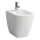 LCC Bidet stojący, przyścienny 520 x 360 mm z otworem na baterie na środku z otworem przelewowym LUA Laufen pro (H8320814003021)