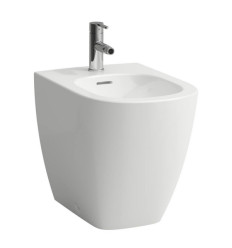 LCC Bidet stojący, przyścienny 520 x 360 mm z otworem na baterie na środku z otworem przelewowym LUA Laufen pro (H8320814003021)