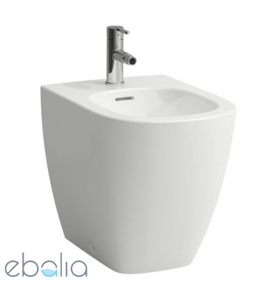 LCC Bidet stojący, przyścienny 520 x 360 mm z otworem na baterie na środku z otworem przelewowym LUA Laufen pro (H8320814003021)