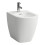 Bidet stojący, przyścienny 520 x 360 mm z otworem na baterie na środku z otworem przelewowym LUA Laufen pro (H8320810003021)