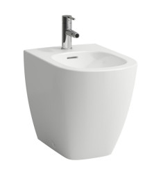 Bidet stojący, przyścienny 520 x 360 mm z otworem na baterie na środku z otworem przelewowym LUA Laufen pro (H8320810003021)