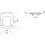 Siedzisko do miski WC, metalowe zawiasy LUA Laufen pro (H8910840000001)
