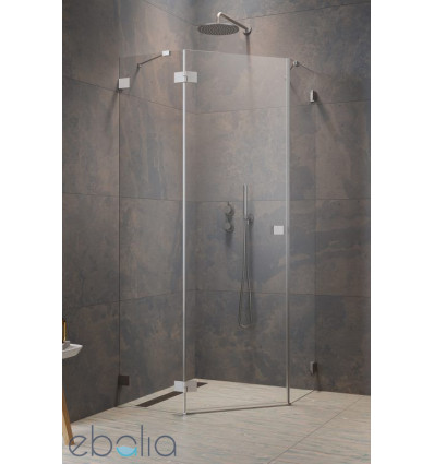 Kabina prysznicowa 80x80 Essenza Pro 8 Brushed Nickel PTJ Radaway (10530000-91-01L + 10530100-01-01)