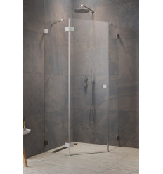 Kabina prysznicowa 80x80 Essenza Pro 8 Brushed Nickel PTJ Radaway (10530000-91-01L + 10530100-01-01)