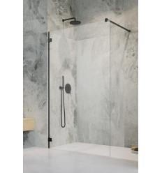 Ścianka prysznicowa 120 Essenza Pro 8 Black Walk-in II Radaway (1012120-54-01)