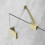 Ścianka prysznicowa 50 Essenza Pro 8 Brushed Gold Walk-in II Radaway (1012050-99-01)