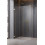 Ścianka prysznicowa 50 Essenza Pro 8 Brushed Gold Walk-in II Radaway (1012050-99-01)