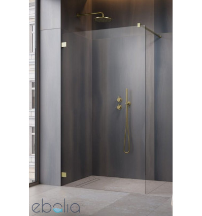 Ścianka prysznicowa 50 Essenza Pro 8 Brushed Gold Walk-in II Radaway (1012050-99-01)