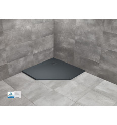 Brodzik pięciokątny 90x90 Kyntos PT Antracytowy Radaway (HKPT9090-64)