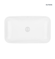 Umywalka 61x35 cm nablatowa prostokątna biała Hadsel Oltens (40326000)