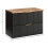 Szafka z blatem 80 cm Adel Black Comad (SET-ADB B NAT WOTAN 80CM)