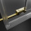 Kabina prysznicowa 70x70 Idea Brushed Light Gold KDD Radaway (387065-98-01L + 387065-98-01R)