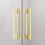 Kabina prysznicowa 70x70 Idea Brushed Light Gold KDD Radaway (387065-98-01L + 387065-98-01R)