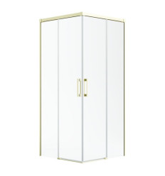 Kabina prysznicowa 110x70 Idea Brushed Light Gold KDD Radaway (387063-98-01L + 387065-98-01R)