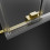 Kabina prysznicowa 70x70 Idea Brushed Light Gold KDD Radaway (387065-98-01L + 387065-98-01R)