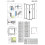 Kabina prysznicowa 70x70 Idea Brushed Light Gold KDD Radaway (387065-98-01L + 387065-98-01R)