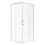 Kabina prysznicowa 70x70 Idea Brushed Light Gold KDD Radaway (387065-98-01L + 387065-98-01R)