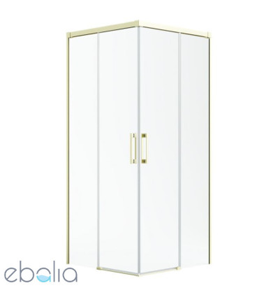 Kabina prysznicowa 70x70 Idea Brushed Light Gold KDD Radaway (387065-98-01L + 387065-98-01R)