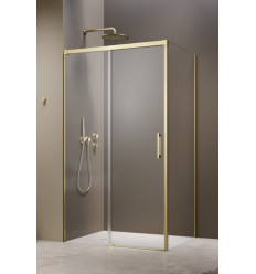 Kabina prysznicowa 100x110 Idea Brushed Light Gold KDJ Radaway (387040-98-01L + 387053-98-01R)