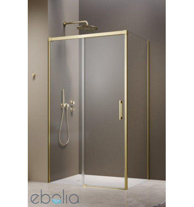 Kabina prysznicowa 100x70 Idea Brushed Light Gold KDJ Radaway (387040-98-01L + 387048-98-01R)