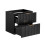 Zestaw meblowy 60 cm z umywalką nablatową Adel Black Comad (SET -ADB B 60 CM SMILE 40)